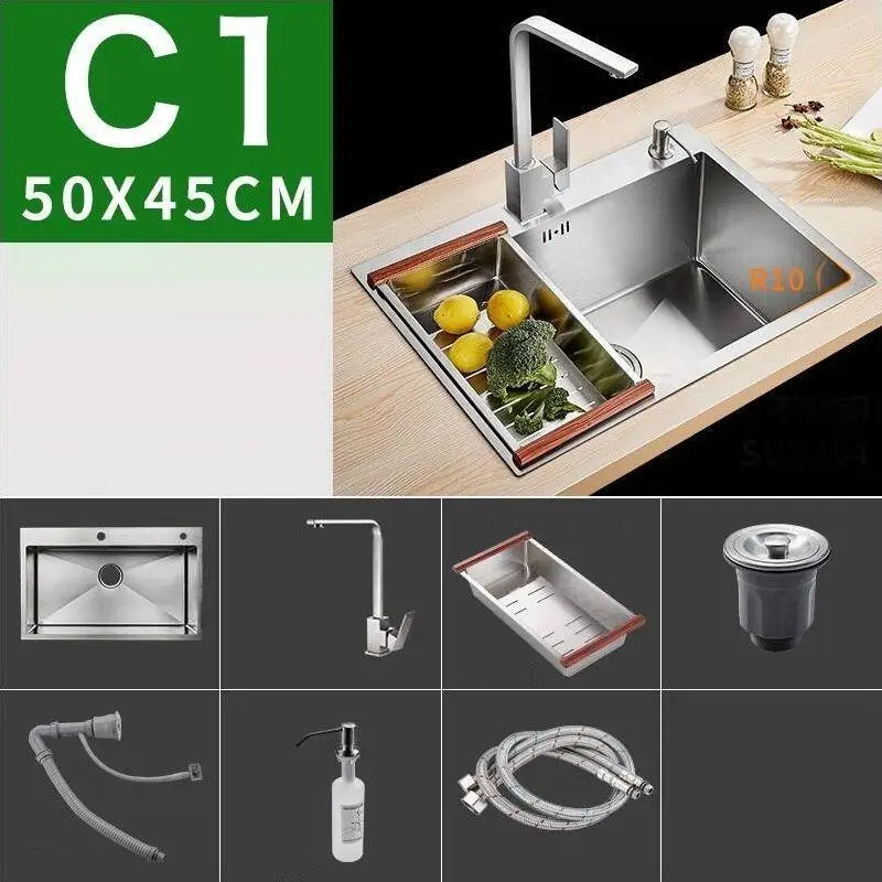 Tarjas Para Keuken Gootsteen кран Zlewozmywak Lavello портативный Acero Inox Cuba De Cocina Fregadero Pia Cozinha кухонная раковина - Цвет: MODEL H