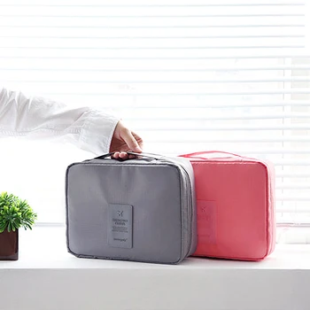 

Multifunction Travel Makeup Bag Cosmetic Eco Friendly Bag Closet Bathroom Organizer Toiletry Storage Zipper Bag Accessories Gear