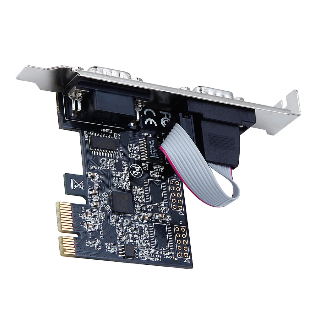 PCI express до 2 последовательных портов адаптер карты расширения с чипсетом ASIX 99100