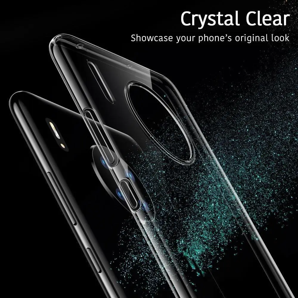 Ультратонкий Прозрачный чехол для huawei Mate30 Lite/Pro P30 P20 P Smart Z Y6 Y7 Y9 Prime чехол на Honor 9X20 Мягкий ТПУ бампер