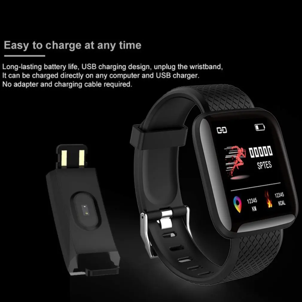 116Plus Smart Bracelet Waterproof Fitness Tracker Sports Watch Heart Rate Monitor Pedometer Smart Band Offline Payment Women Men