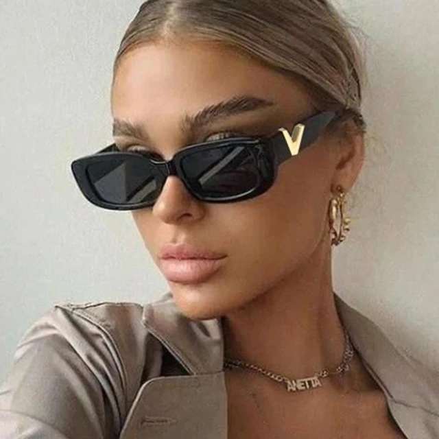 New Oversized Thick Frame Gold Cat Eye Sunglasses Women Luxury Designer  Chain Leg Fashion Ladies Sun Glasses - AliExpress