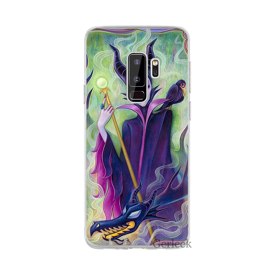 Чехол для телефона для samsung Galaxy M10 M20 M30 M40 S6 S7 край S8 S9 S10 S10e Plus Note 8 9 S3 S4 S5 твердый переплет верхняя юбка малефисенты для пленки - Цвет: H1