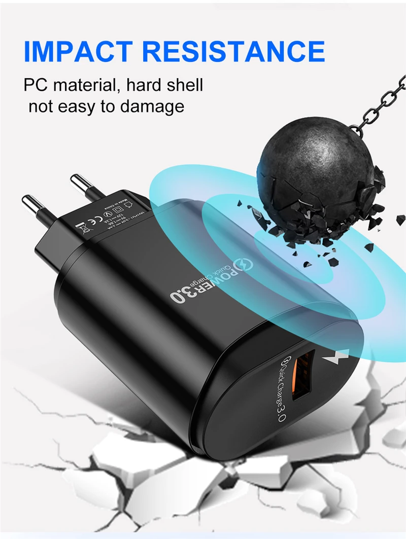 Lovebay Quick Charge 3,0 USB зарядное устройство для телефона для iPhone 11 Pro Max Xiaomi huawei AFC FCP Универсальное зарядное устройство для быстрой зарядки