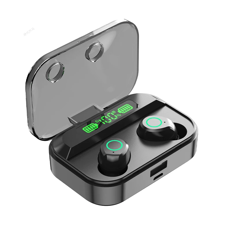 Bluetooth-наушники tg02 беспроводные наушники TWS с цифровым дисплеем аккумулятором |