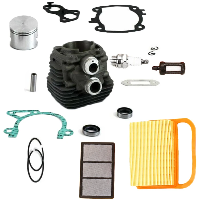 

Air Fuel Filter Cylinder Piston Set Spark Plug Kit for Stihl TS410 TS420 tool home production tools