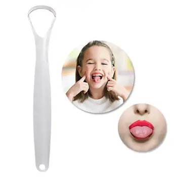 

1PC Safety Tongue Scraper Stainless Steel Oral Tongue Maker Personal Reusable Hygiene Fresh Care Tools Cleaner Breath Oral U2T6