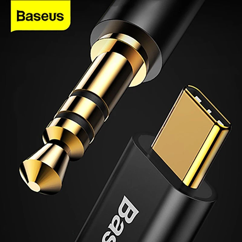 Baseus 3 5 мм адатпера аудио кабели USB из выхода tyрe C Aux Наушники Динамик Тип кабель адаптер для Huawei Xiaomi Samsung|Кабели