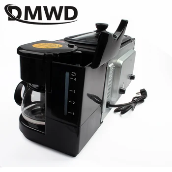DMWD Electric 3 in 1 Breakfast Machine Multifunction Mini Drip American Coffee Maker Pizza Oven Egg Omelette Frying Pan Toaster 4
