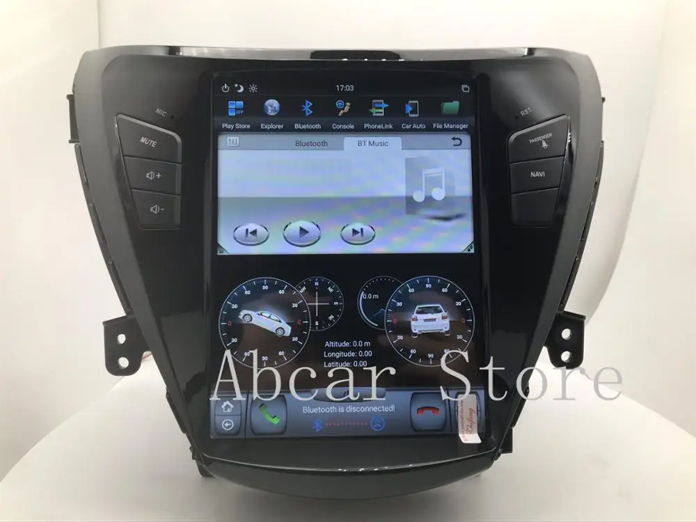 Автомобильный dvd плеер Tesla style 10 4 дюйма Android 9 0 GPS навигация для Hyundai Elantra 2012 2016