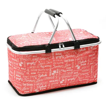 

Travel Lunch Bag Portable Outdoor Picnic Wear Resistant Shopping Basket School Heat Preservation Foldable Office Large Capacity