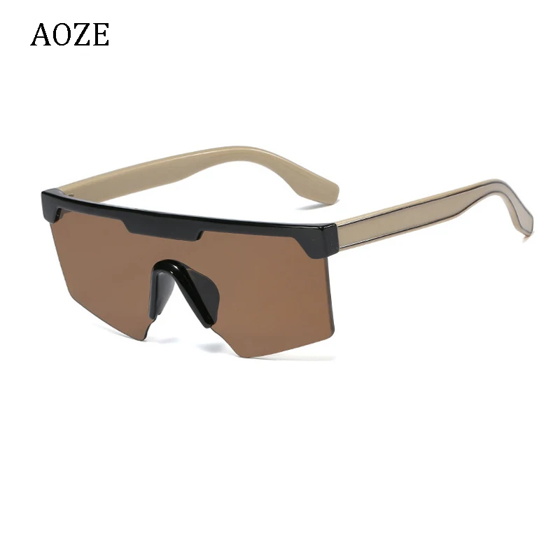 AOZE крутые модные квадратные защитные стильные мужские солнцезащитные очки ins популярный дизайн унисекс Брендовые солнцезащитные очки UV400