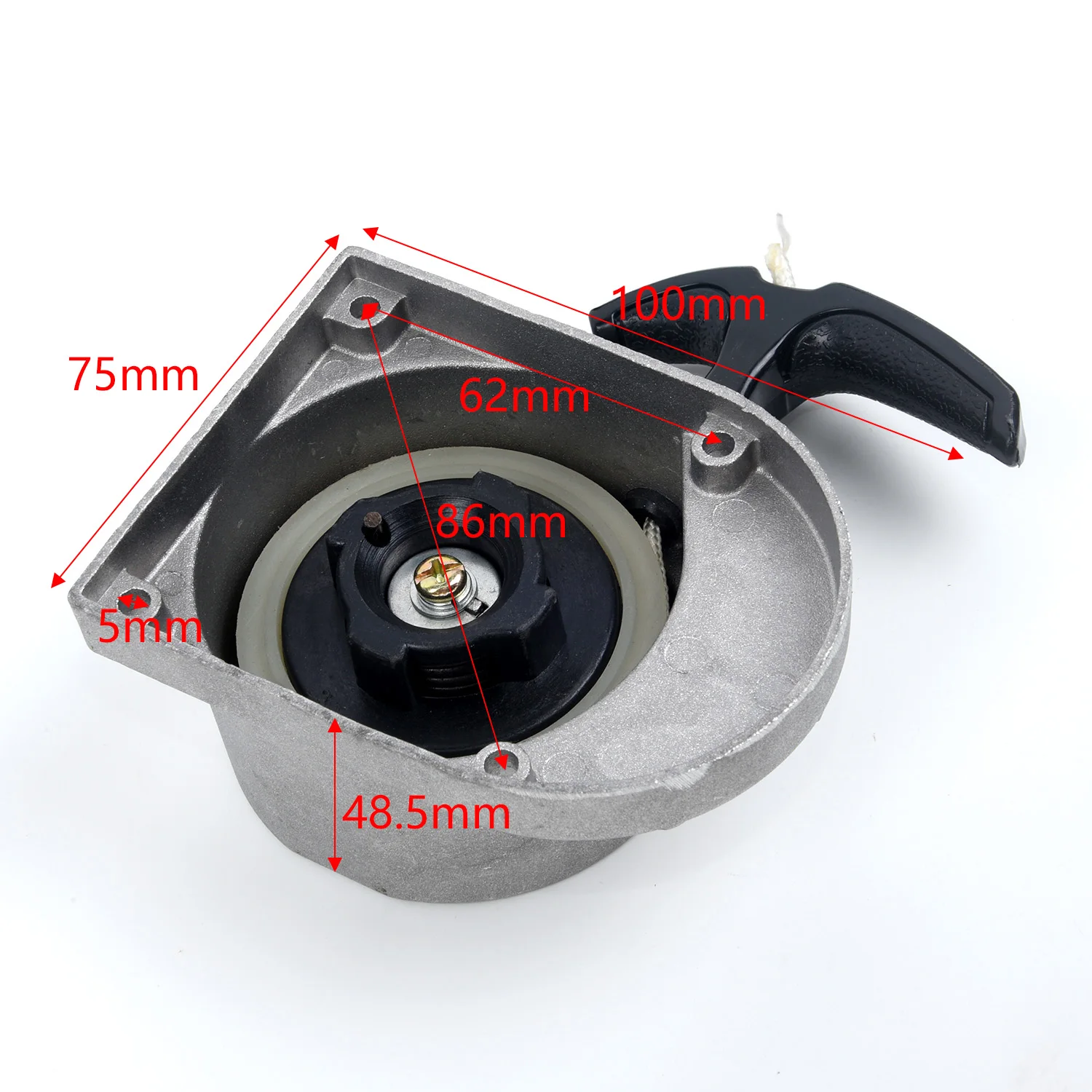 Потяните Стартер 2 тактный для 50cc 60cc 80cc Mini Quad ATV Pocket Rocket Silver