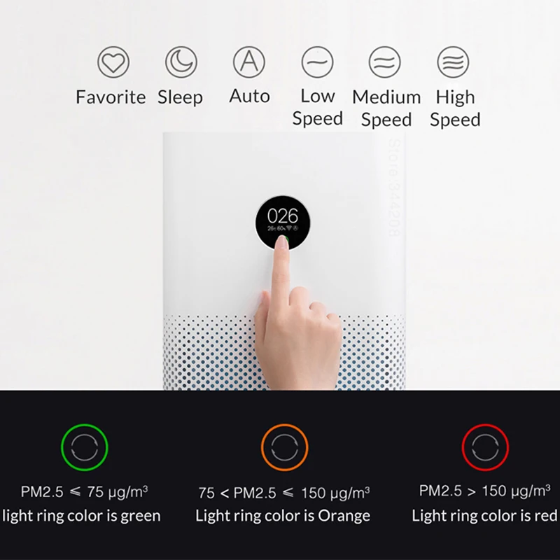 XIAOMI MIJIA очиститель воздуха 3 3H стерилизатор дополнение формальдегида мойка