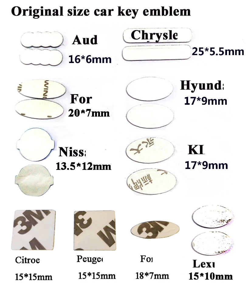 10 шт./лот, Овальный Автомобильный ключ, логотип, наклейка, 18X7 мм, наклейка с эмблемой для автомобиля, хорошее качество, металлический брелок, автомобильная Эмблема Ключ