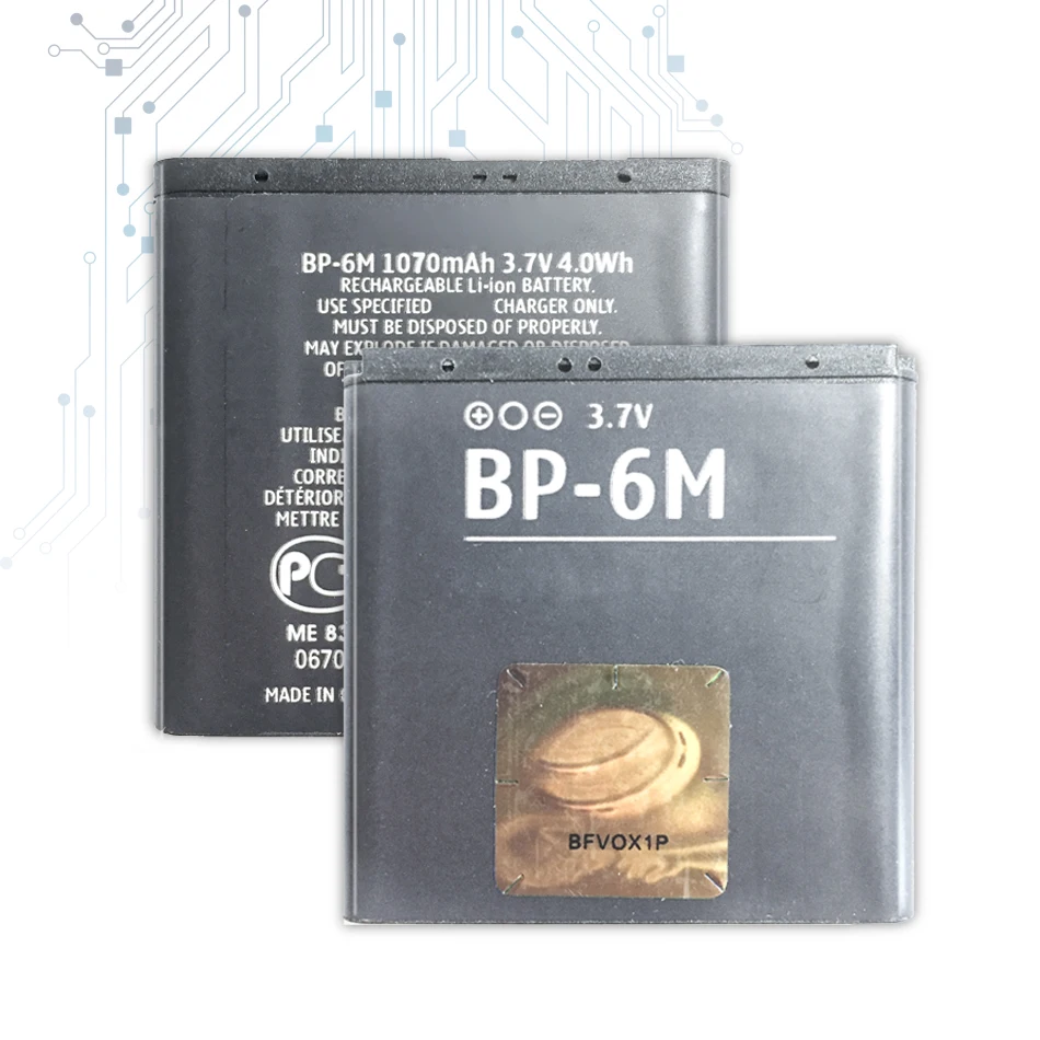 BP-6M мобильного телефона Батарея для NOKIA N93 N73 9300 6233 6280 6282 3250 6151 6234 6288 9300i N77 6151 6290 N93S