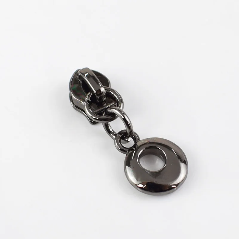 gunblack-10pcs 20 шт. модные 3# уплотнительные кольца металлические ползунки для молнии для нейлоновые молнии куртки одежда молнии головы ремонт комплект DIY сумка Аксессуары - Цвет: gunblack-10pcs