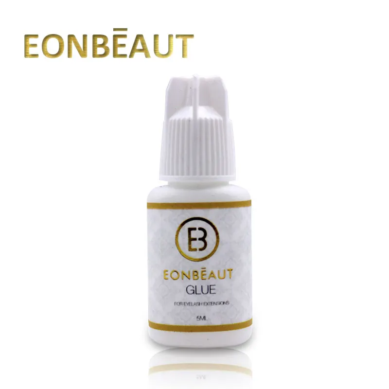 1 бутылка клей для наращивания ресниц EONBEAUT белый колпачок профессиональный с