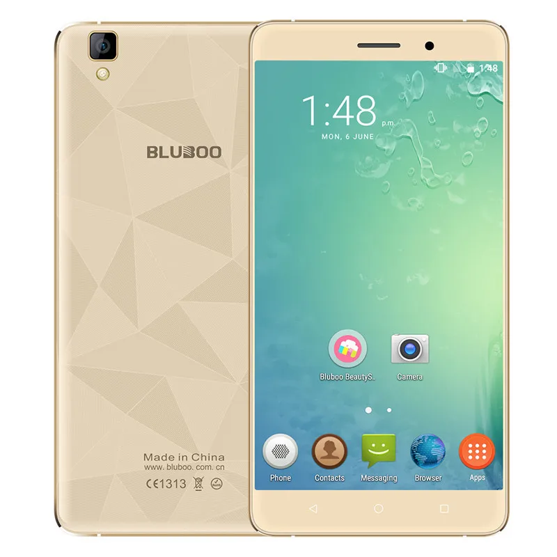 Bluboo Maya 3g Мобильный телефон 5," HD 3000mAh WCDMA MTK6580 четырехъядерный Android 6,0 2G+ 16G 13MP задняя камера смартфон