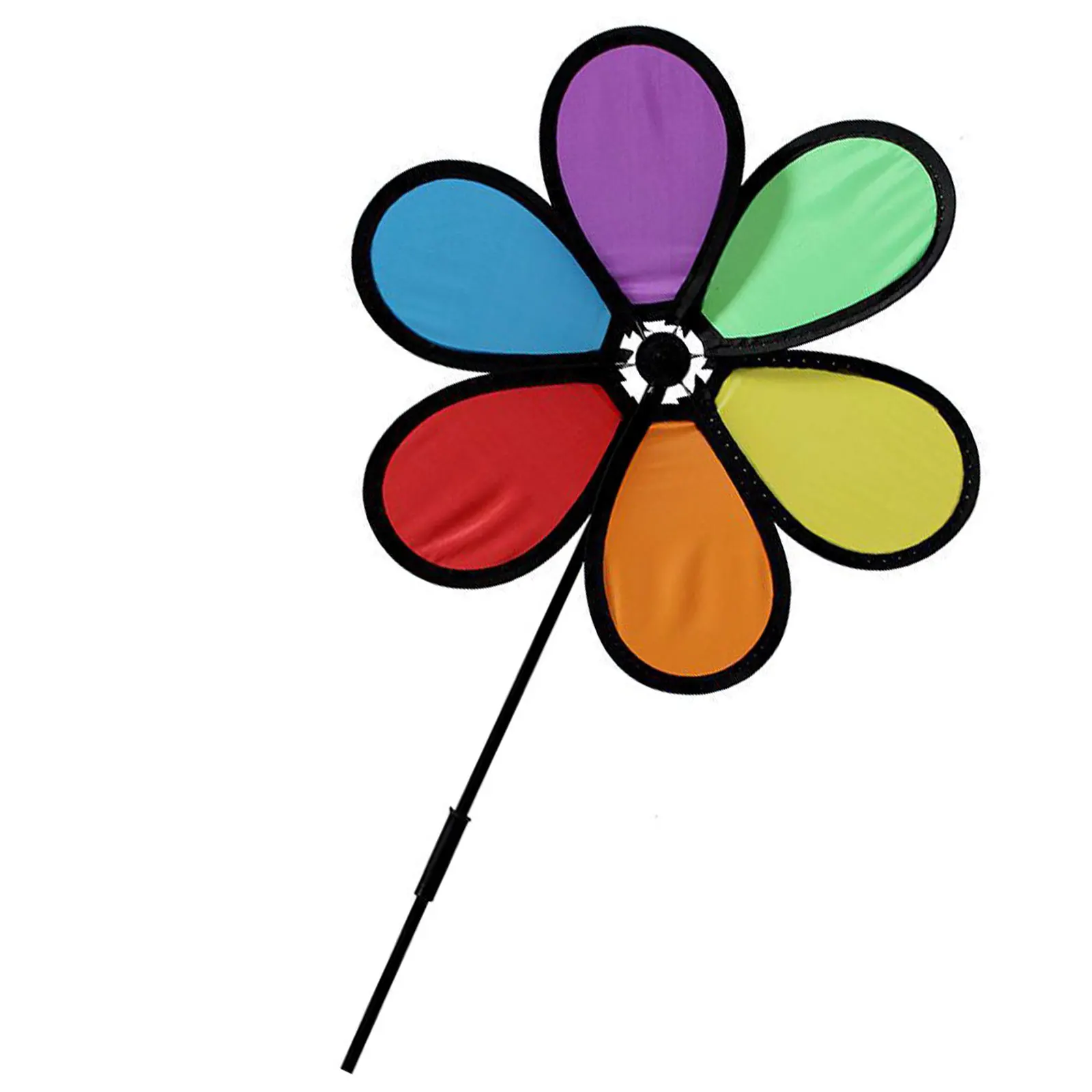 Rainbow Windmill Flower Wind Spinners Pinwheel DIY Windmill Sunflower Wind Spinner for Garden