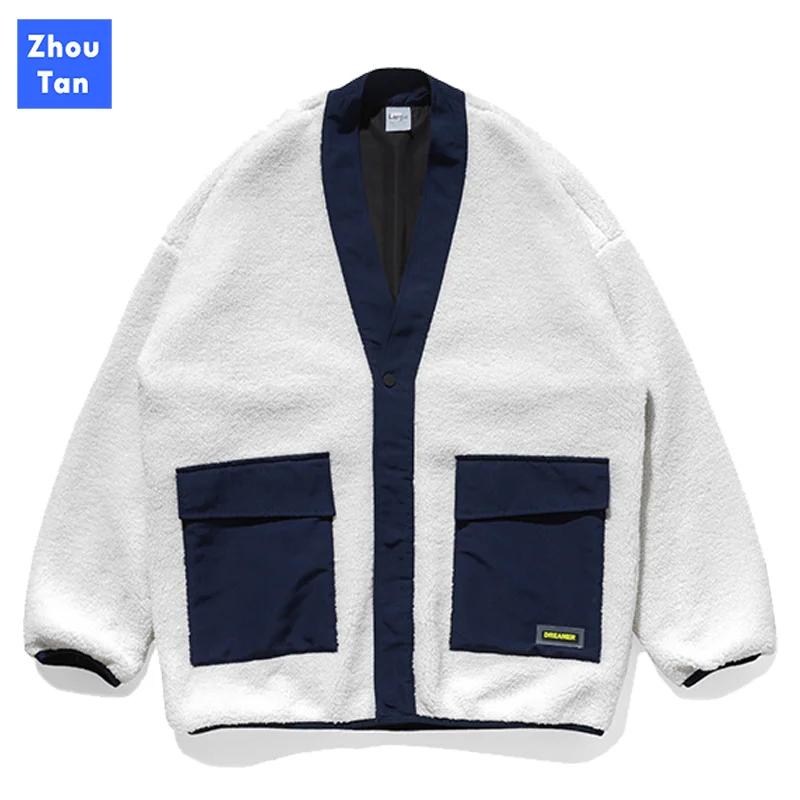 

Men Jacket New Autumn Winter Casual Solid Zipper Jackets Streetwear Mens pockets Jacket Limited Outwear Brand Clothing