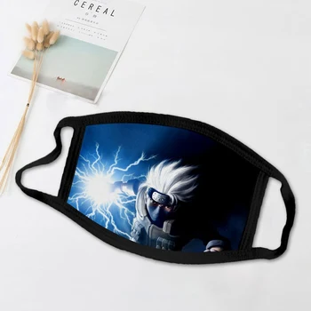 

Naruto Dustproof Printed Mask Anime Windproof Anti-fog Mask Women Men Black Dustproof Facial Cover Breathable Face Mask Dropship
