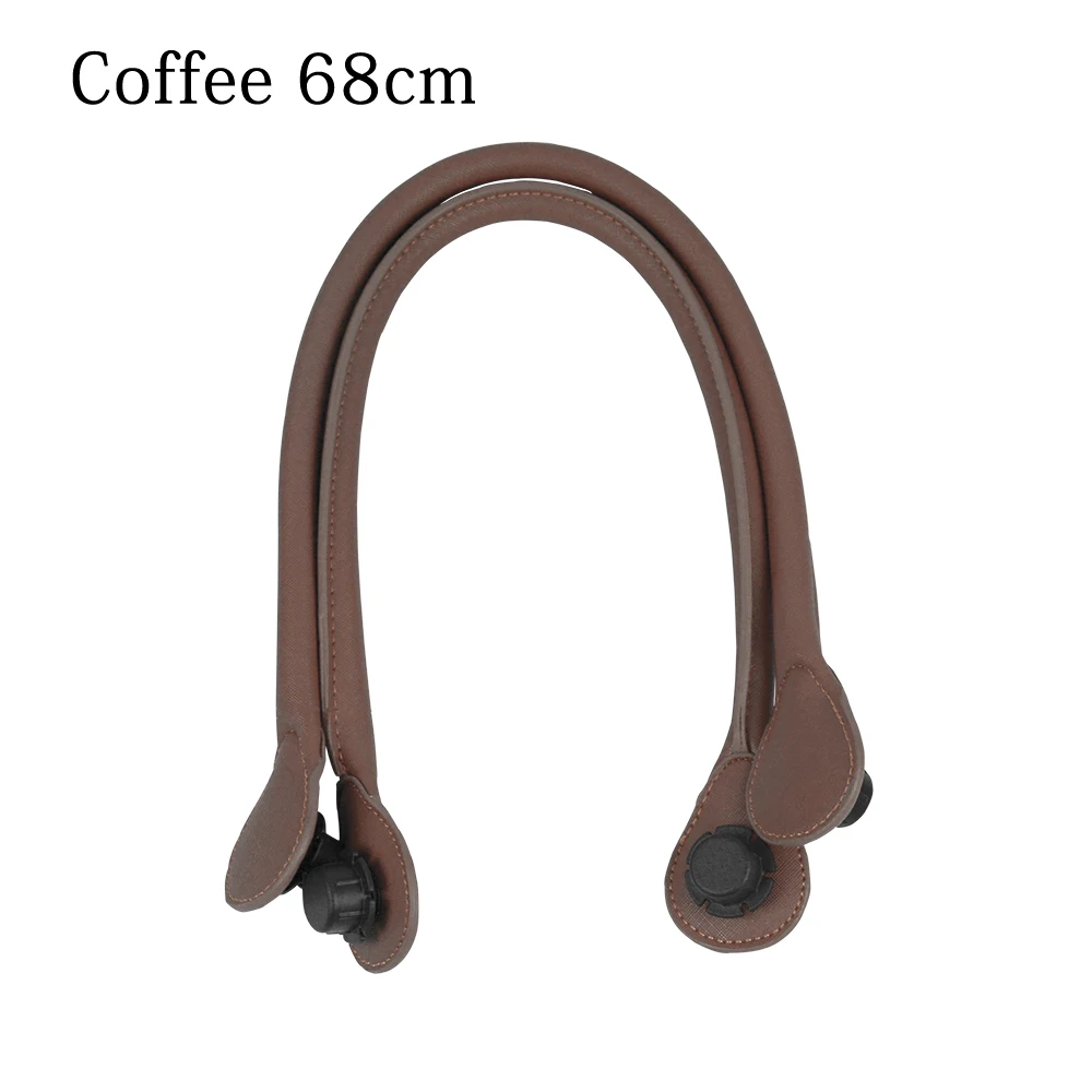 TANQU короткий длинный круглый Pu искусственная кожа ручка для Obag классический мини O сумка женские сумки на плечо - Цвет: coffee 68cm