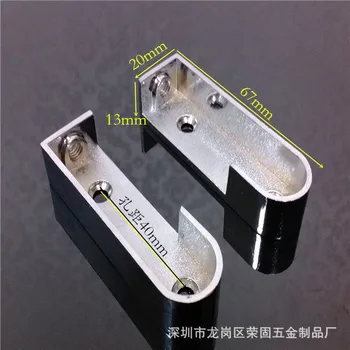 

Zinc Alloy Clothes Pole of Closet Bracket yi guan tuo Flange Base Flat Tube Seat Clothes-hanging Tube 16 Horizontal Rod Seat