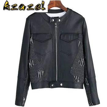 

Real Genuine Leather Sheepskin Spring Women Clothes 2020 Korean Elegant Black Female Jacket Women's Fur Coat ZT2181