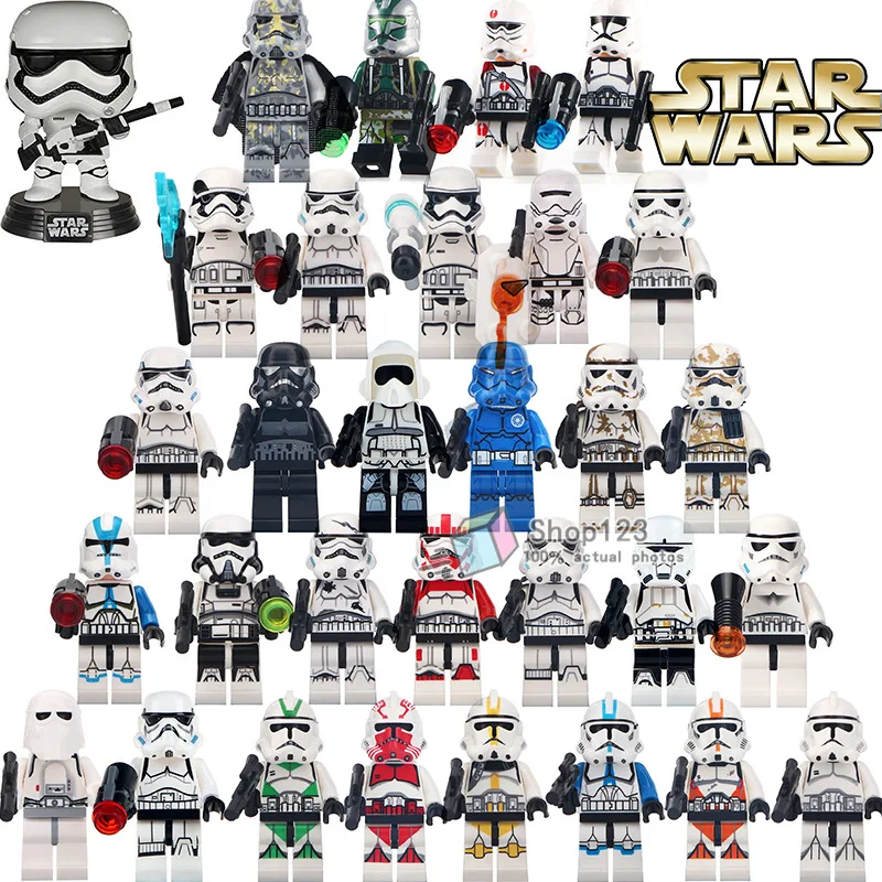 

Single Sale Army Storm Troopers Clone Troopers Compatible Building Blocks Children Toys