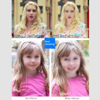 

5 In 1 Photography Lighting Photo Studio Reflector Outdoor Zipper Oval Collapsible Non-Slip Multi Disc With Handle Travel