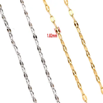 

Silver Color/Golden Stainless Steel O Chain For Jewelry Making Metal Chains By Meter Acero Inoxidable Cadenas Por Metros 1M