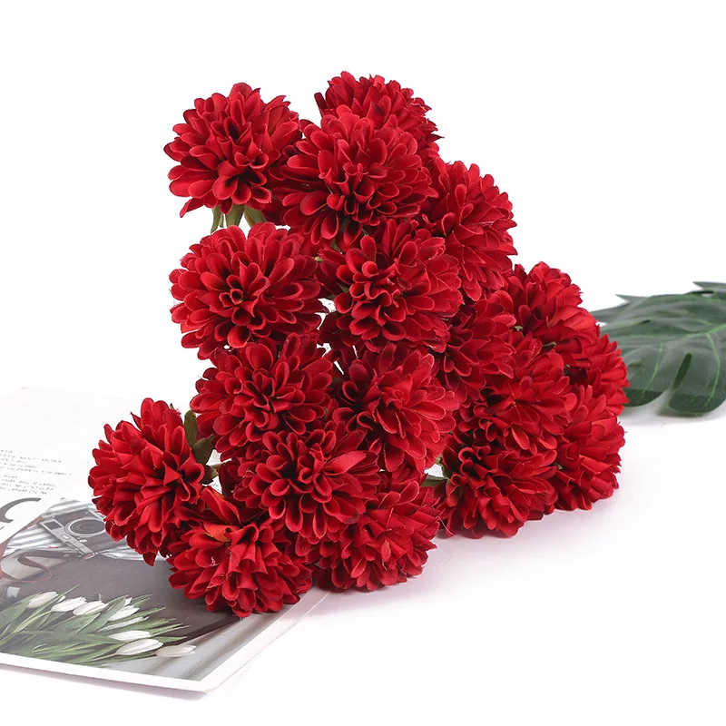 5 pieces / batch rose artificial flowers wedding bouquet silk fake party house decoration | Дом и сад