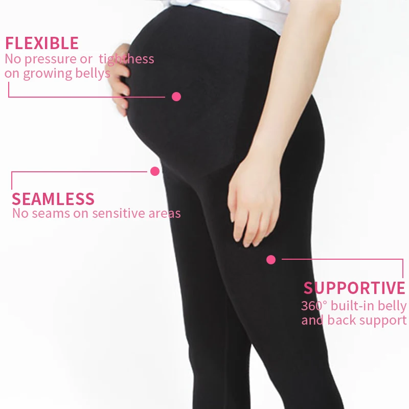 Maternity Pregnancy Leggings High Waist 