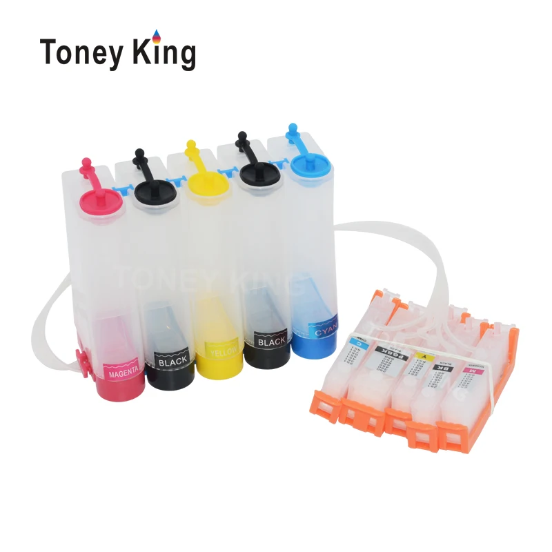 Toney King PGI 570 CLI 571 Система непрерывной подачи печатных красок комплект для Canon PIXMA MG5750 MG5751 MG5752-Silver MG6850 принтер с чипом сброса
