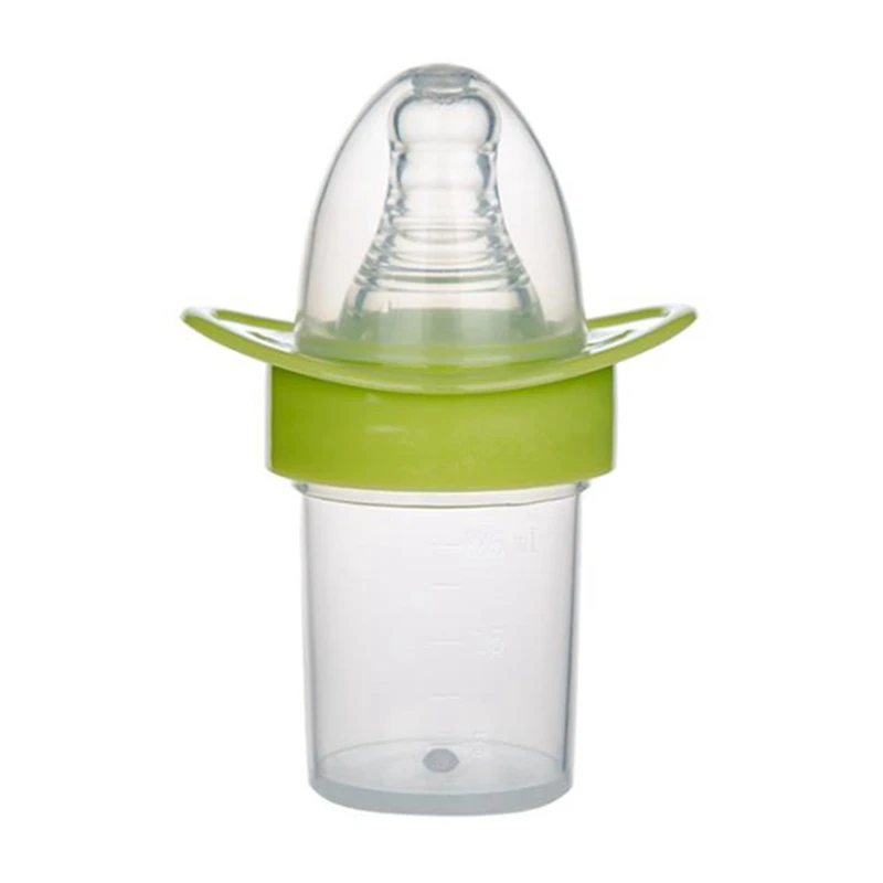 Детская соска в форме лекарств кормушка для кормления воды Анти-choking Безопасность Детская медицина кормушка с чашкой со шкалой соска фидер - Цвет: GR
