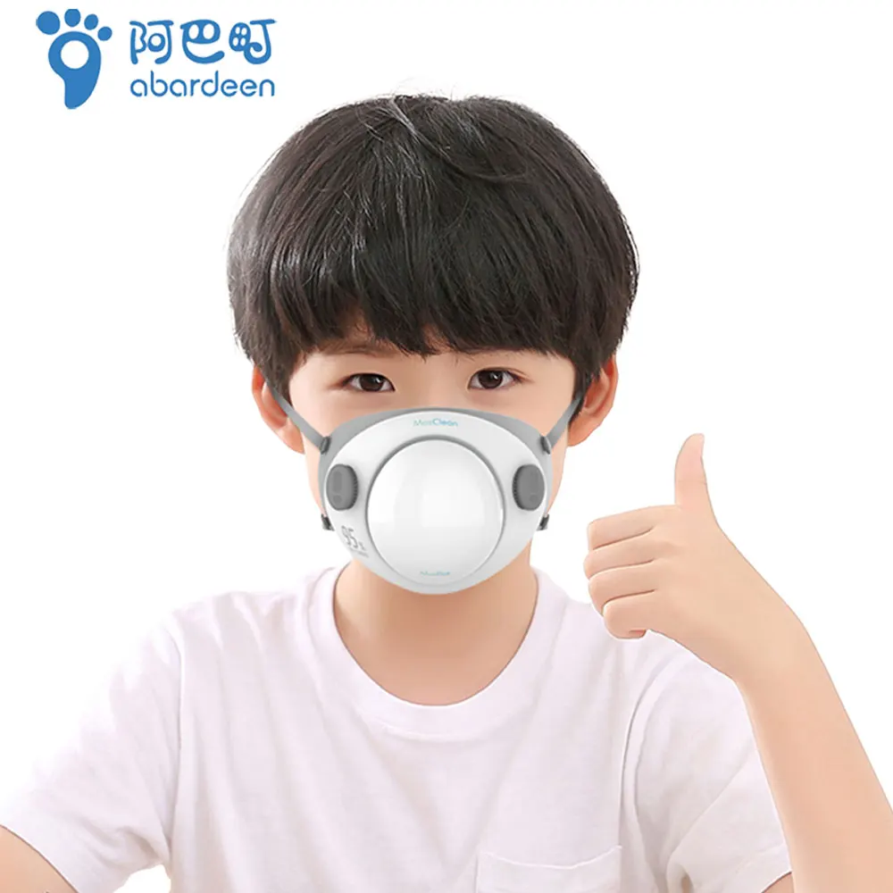 

N95 Mask Mouth Abardeen MasClean Kids Reusable Face Respirator 10PCS Filter Anti Virus PM2.5 Dust Masks for Bacteria Protection