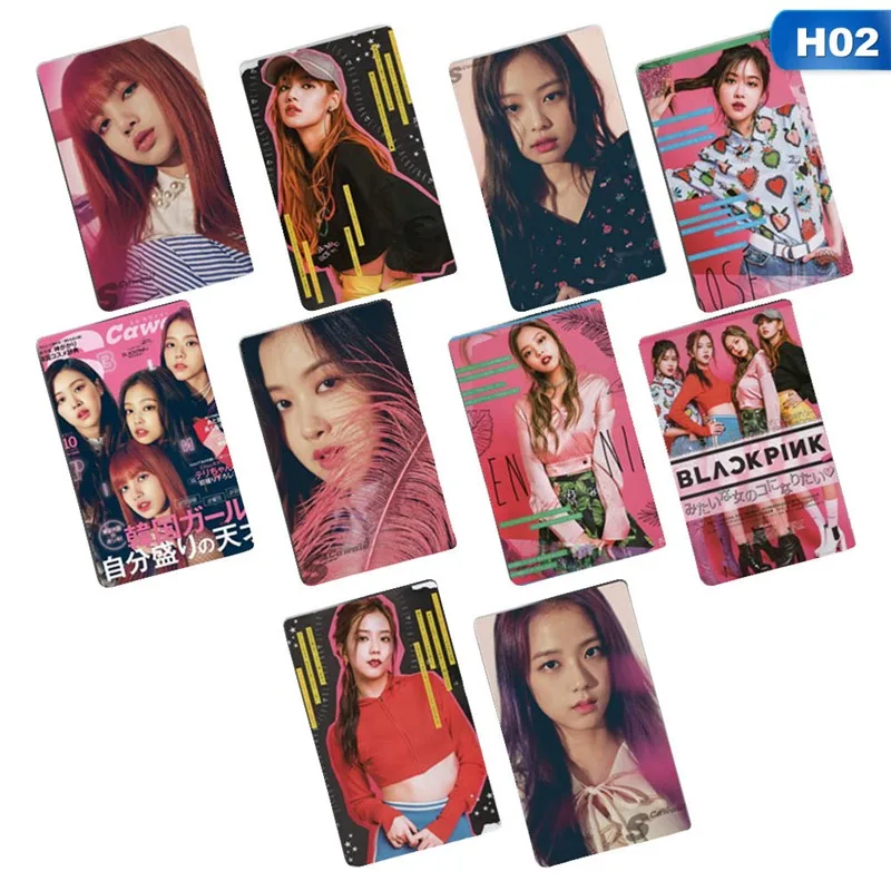 10 шт./компл. KPOP BLACKPINK альбом квадратной вверх самодельная бумага Lomo карта наклейка фото карта наклейка Фотокарта
