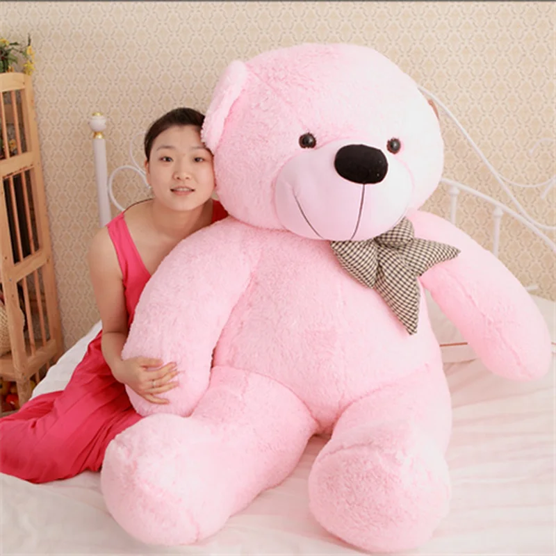 Cute 120cm Huge Pink Plush Teddy Bear Oversized Soft Stuffed Doll Toy Kids Christmas Gift Cute Pillow Cushion Children's Doll