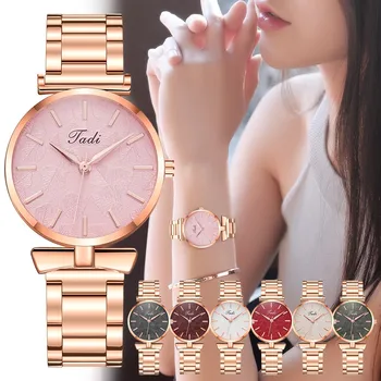 

Luxury Woman Watch TADI Sleek Minimalist Calendar Stainless Steel Mesh Belt Woman Quartz Watch elegant luxury quartz watch for