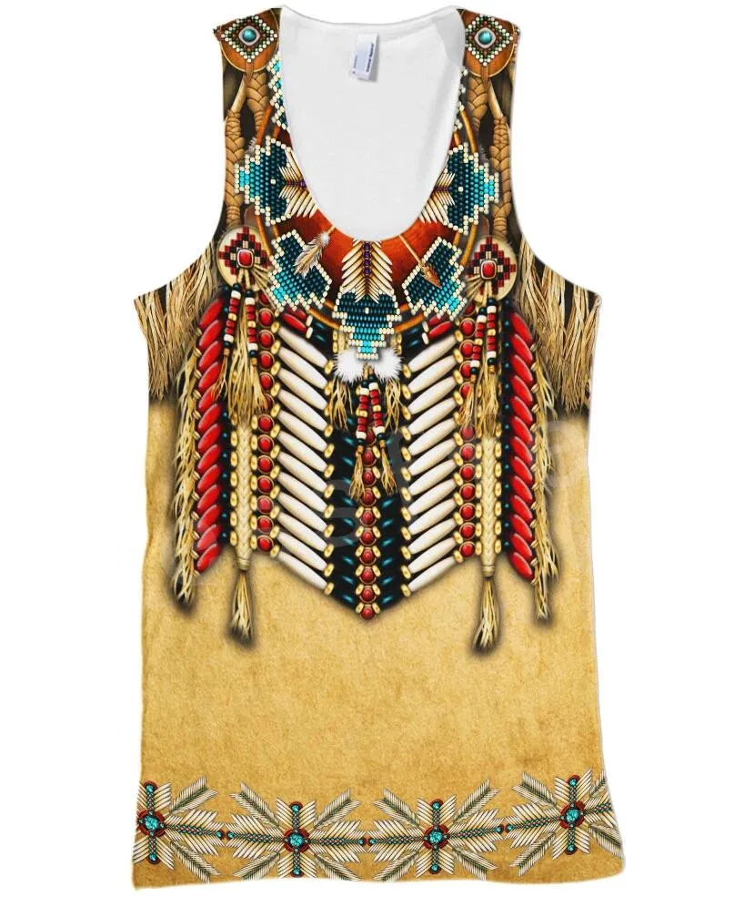 Tessffel индийский родной культуры Harajuku Повседневное красочные костюмы, бегом, забавные 3DfullPrint с жилетом в стиле унисекс/майка Для мужчин Для женщин s7
