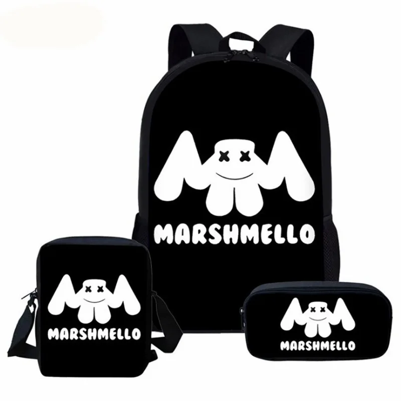 

Young STUDENT'S Hot Selling America School Bag DJ Marshmello Cotton Candy Light Multi-functional Backpack in