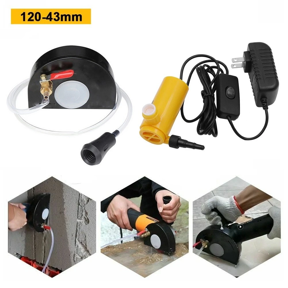 120mm Angle Grinder Guard Wheel Protector Cover Water Slotting Dust-Free Protective Cover Water Pump For Grinding Wheel Angle cold glue gun