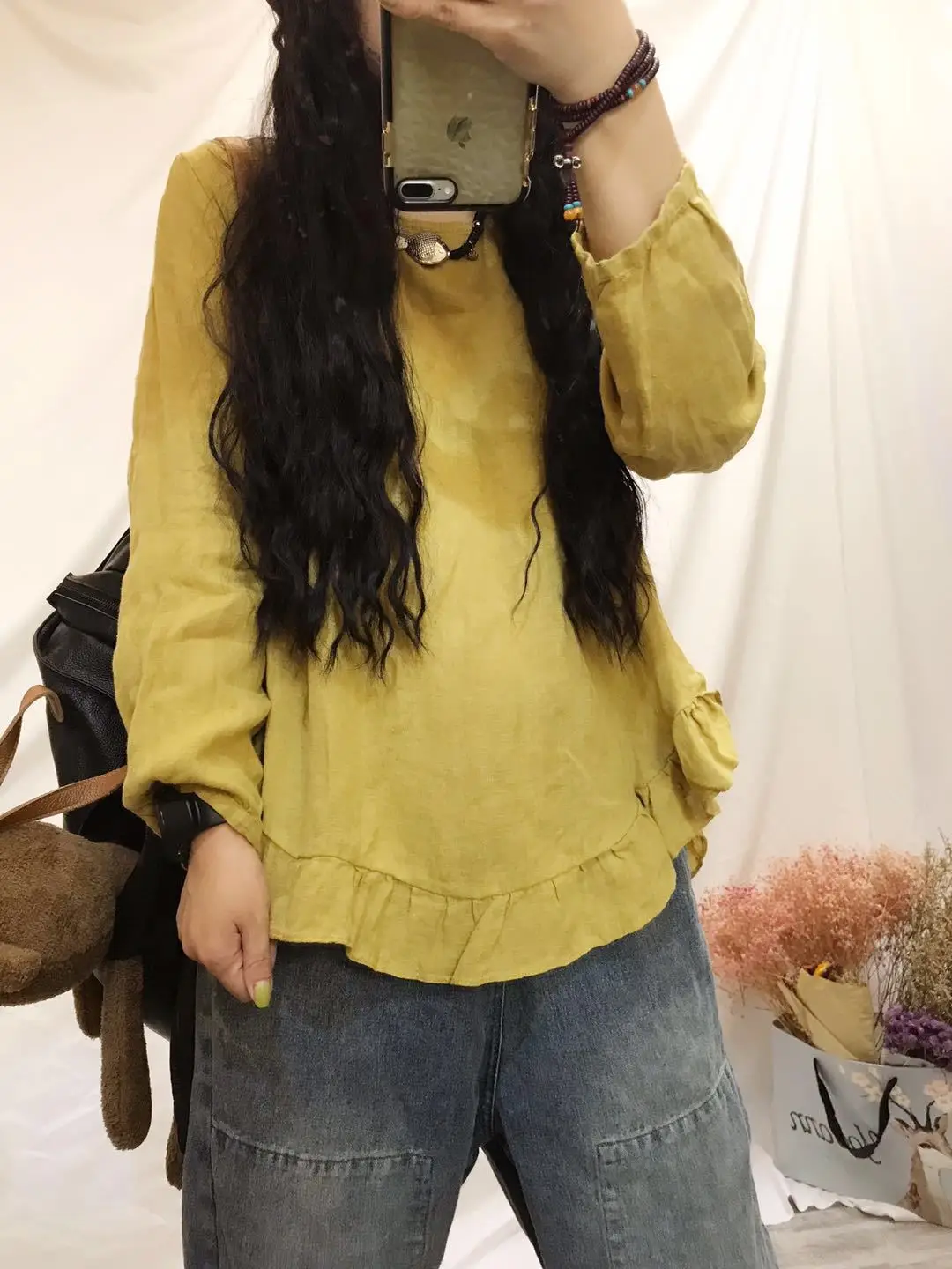 Европа Америка Harajuku Повседневная простая женская футболка Топ сетка сшивание семь точек рукав рубашка женская нижняя рубашка