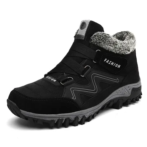 MAISMODA/ г. Новая зимняя прогулочная обувь сохраняющие тепло Короткие Плюшевые Нескользящие зимние сапоги пара размеров 35-47 YL617 - Цвет: black