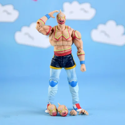 SHF Japan Animi 6 дюймов Kinnikuman Brocken Jr Buffaloman Asura ограниченная версия объемная Коллекция фигурка для фанатов праздничный подарок - Цвет: Зеленый