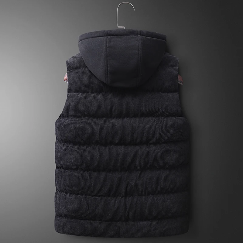 Большие размеры, L-7XL, мужские модные куртки без рукавов, мужская пуховая жилетка с хлопковой подкладкой, повседневный жилет, мужской халекос, подарок для отца, VT-256