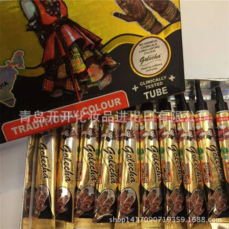 Индийская черно-белая с узором хна Ханна ручная окрашенный крем Хна тату паста черно-белая с рисунком красота сексуальная у