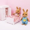 New Style Miniature Forest Family Villa 1/12 Furniture Set Toy Forest Animal Family Mini Bedroom Living Room Furniture Set 5