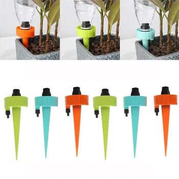

6pcs Drip irrigation Adjustable Stakes Device system DIY Automatic drip water spikes taper watering plants automatic watering